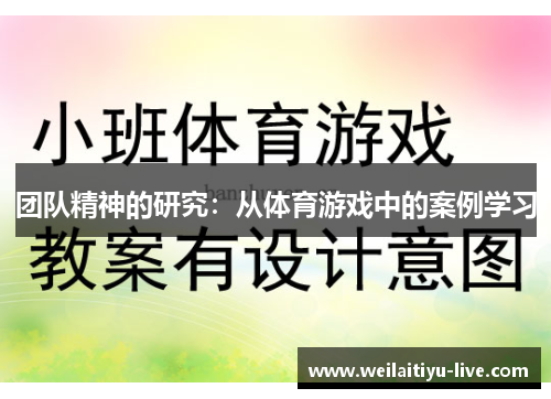 团队精神的研究：从体育游戏中的案例学习